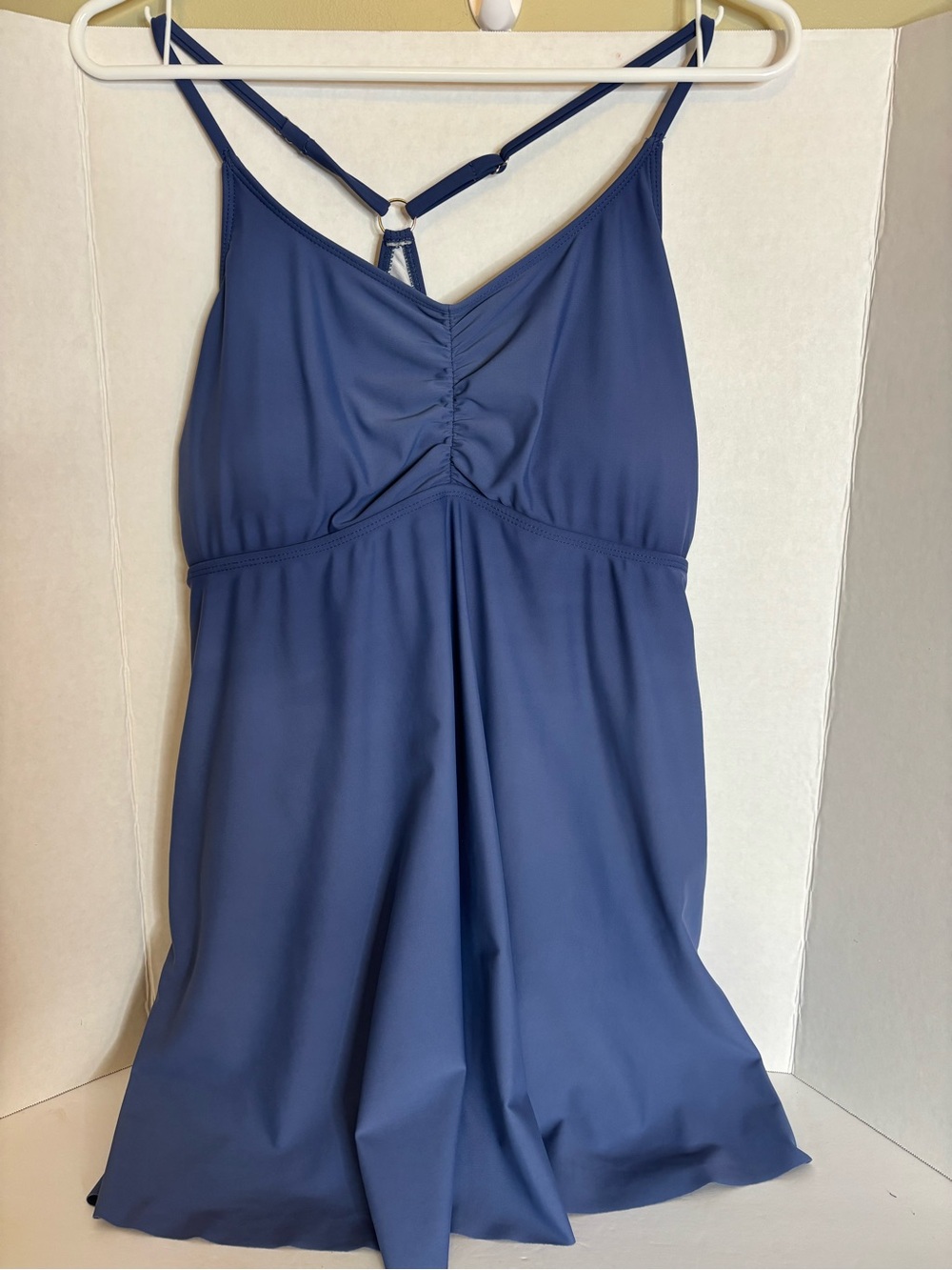 Size XL Zaful Navy and White Lined Swimwear Piece